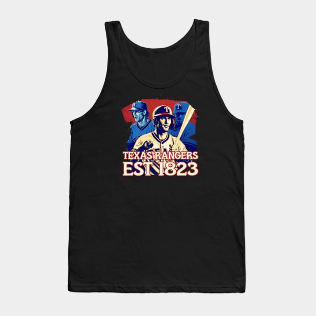 TEXAS RANGERS EST 1823 Tank Top by Pixy Official